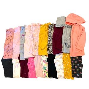 Lot of girls outfits. 20 pieces, size 5T, Cat & Jack.